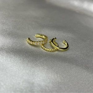 Set of 3 ear cuffs - no piercing